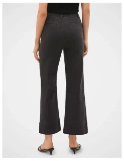 Seed Heritage Core Wide Leg Pocket Jeans in Charcoal Wash