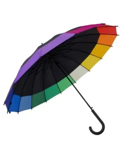 Shelta Patch Long Umbrella in Rainbow