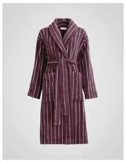 Sheridan Aven Stripe Robe in Clove