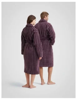 Sheridan Aven Stripe Robe in Clove