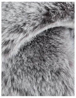Sheridan Carlson Faux Fur Slipper in Smoke