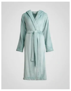 Sheridan Elemental Hooded Plush Robe in Rain
