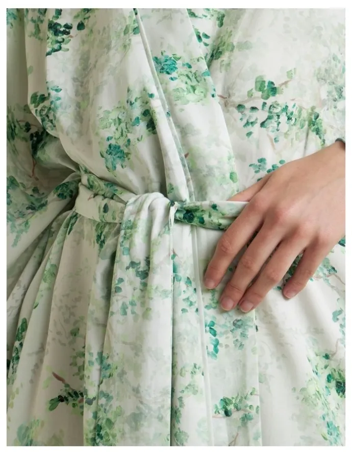 Sheridan La Soie Robe in Whisper Green