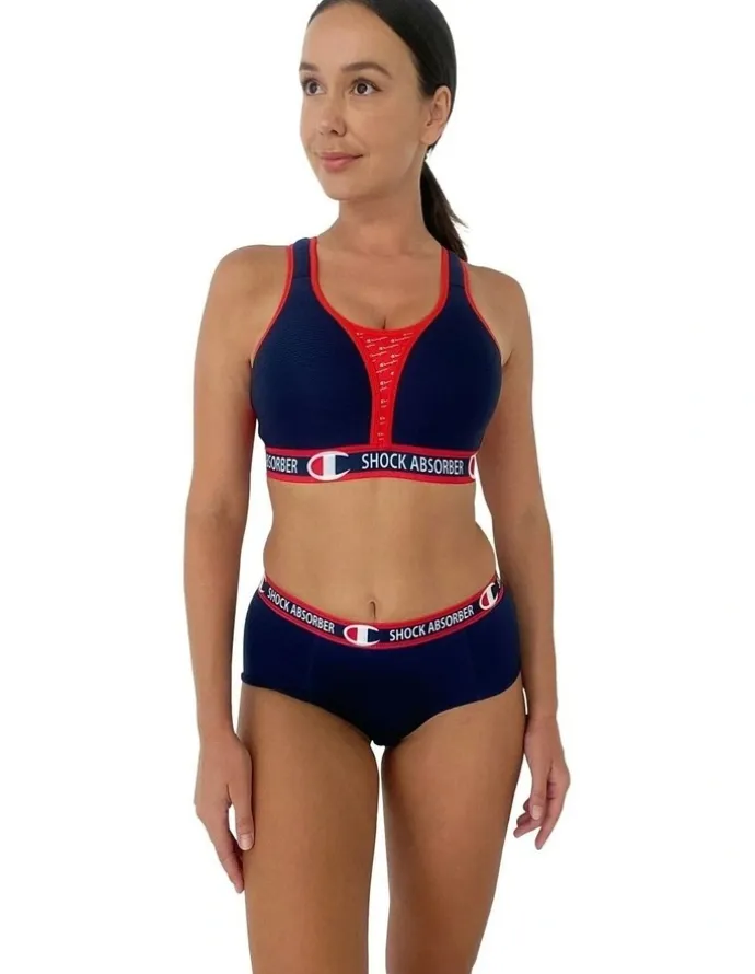 Shock Absorber Moisture Wicking Sports Underwear Shorty in Athletic Navy