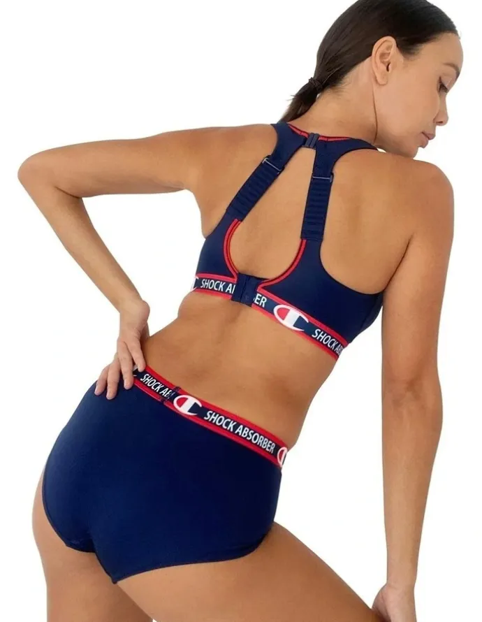 Shock Absorber Moisture Wicking Sports Underwear Shorty in Athletic Navy