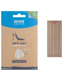 Shoe Doctor Opti-Gel Sling Back Grips Pack Of 2 in White