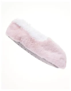 Simon De Winter Fluffy Slipper Socks 1 Pack in Dusty Blush