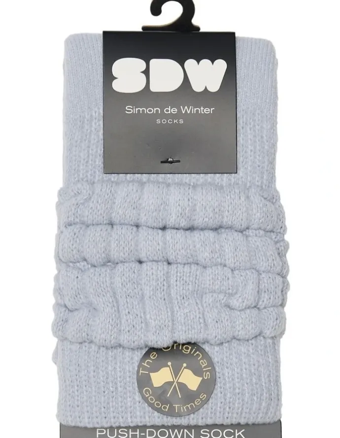 Simon De Winter Slouch Socks 1 Pack in Skyway