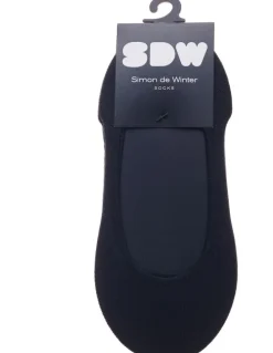Simon De Winter Super Smooth No Show Sockette 3 Pack in Black