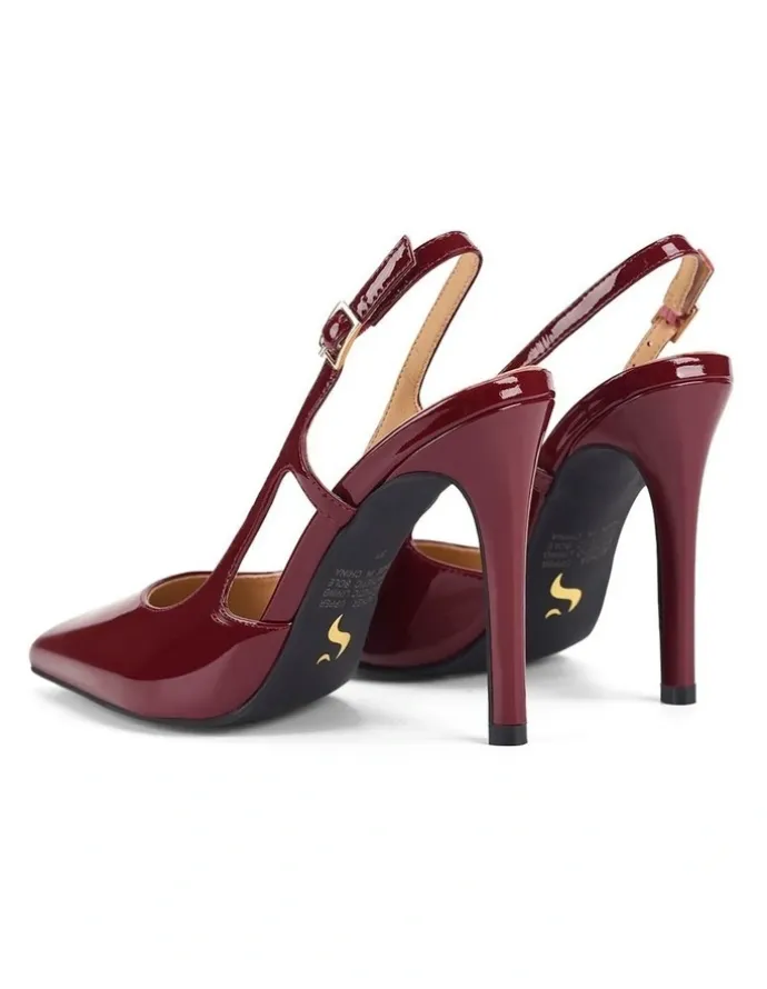 SIREN Cipriani Stiletto Pump in Wine Patent