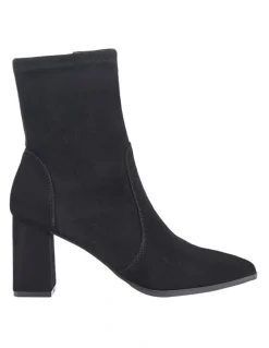 Siren Hope Ankle Boots in Black Suede