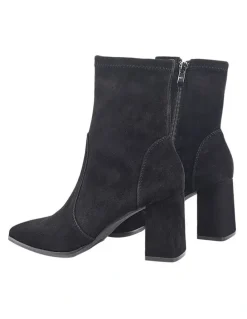 Siren Hope Ankle Boots in Black Suede