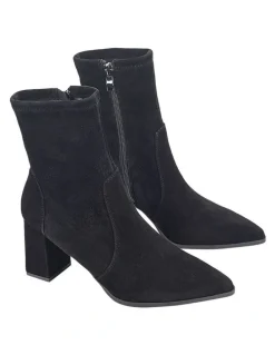 Siren Hope Ankle Boots in Black Suede