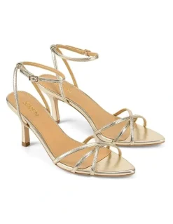 Siren Madison Point Toe Strappy Heel in Gold