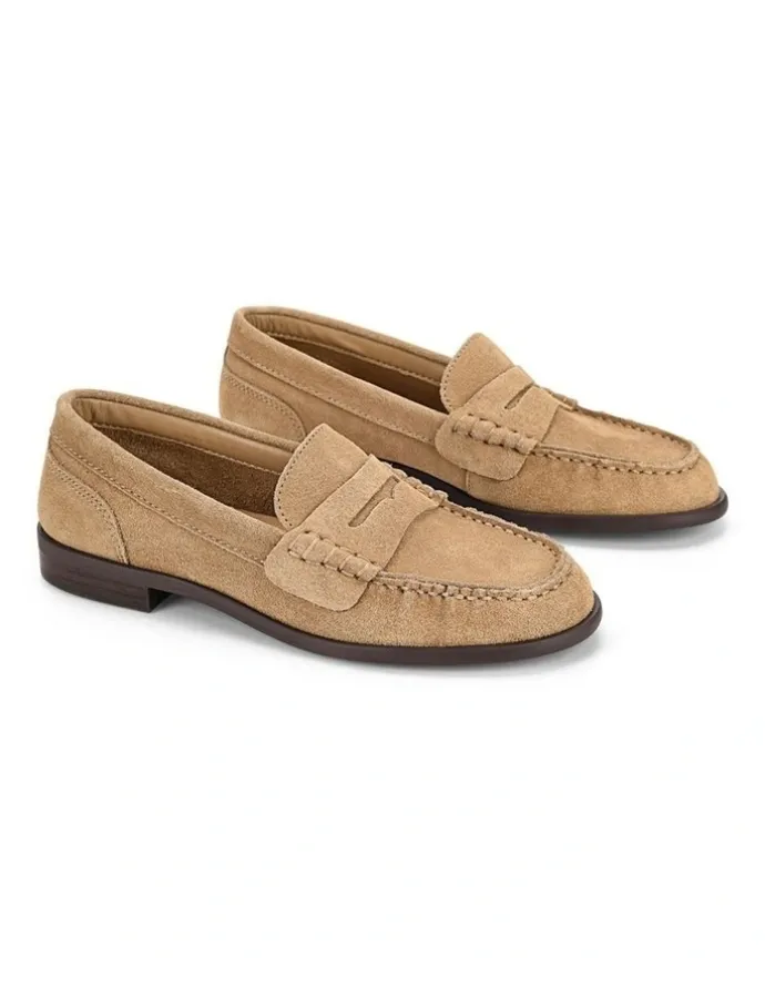 SIREN Paddy Loafers in Taupe Suede