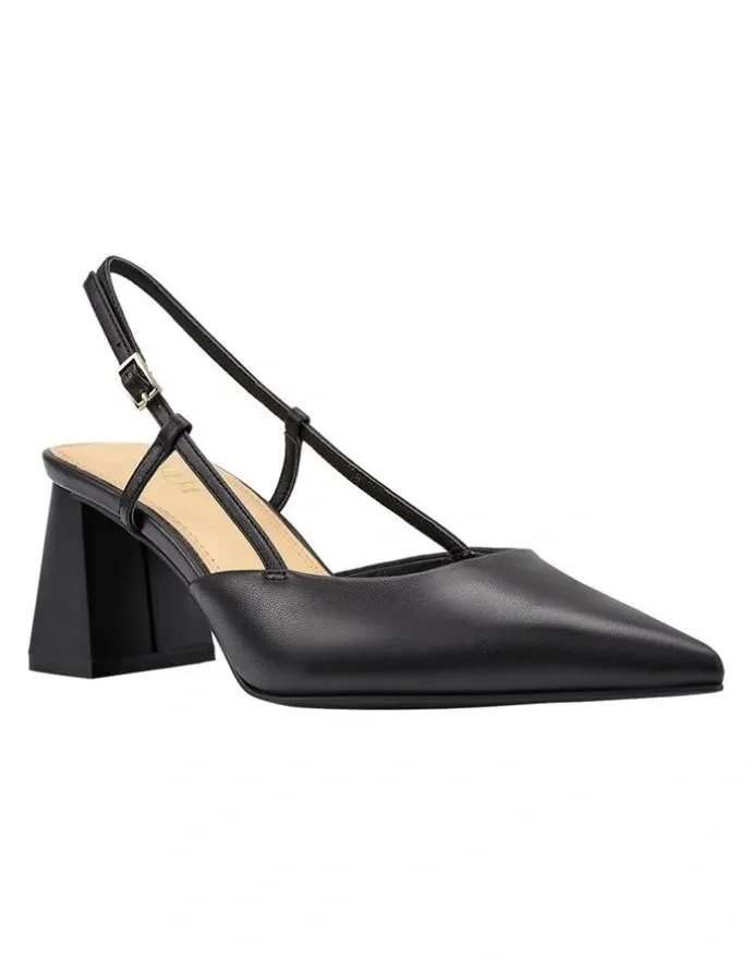 SIREN Yasmine Slingback Heels in Black