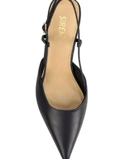 SIREN Yasmine Slingback Heels in Black
