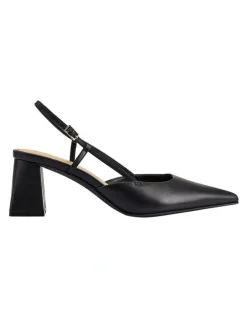 SIREN Yasmine Slingback Heels in Black