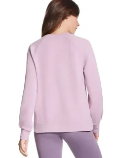 Skechers Cozy Luxe Crewneck Top in Purple