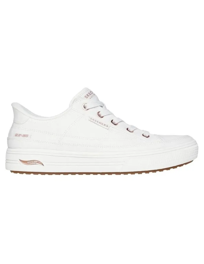 Skechers Slip-Ins Arch Fit Arcade See Ya There in White