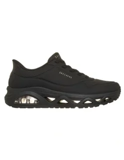 Skechers Slip-Ins Uno Glide-Step Glide On Air Shoes in Black