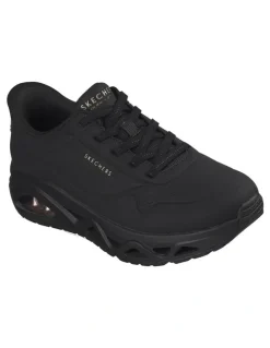 Skechers Slip-Ins Uno Glide-Step Glide On Air Shoes in Black