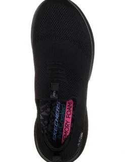 Skechers Ultra Flex First Take Slip-on Sneaker in Black