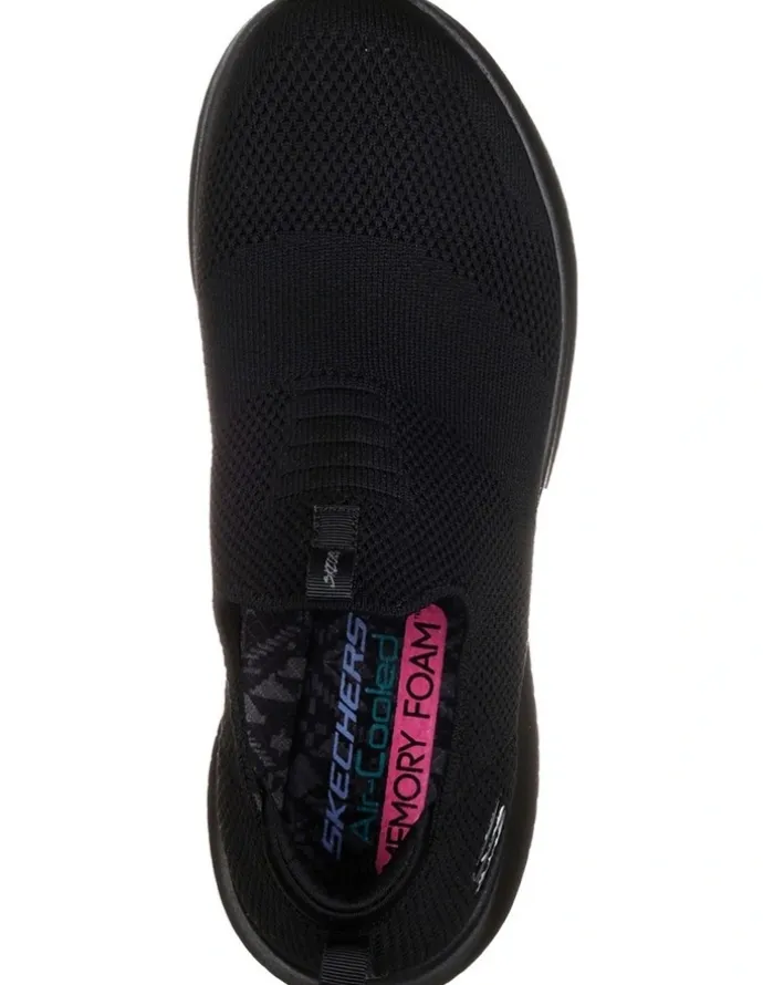 Skechers Ultra Flex First Take Slip-on Sneaker in Black