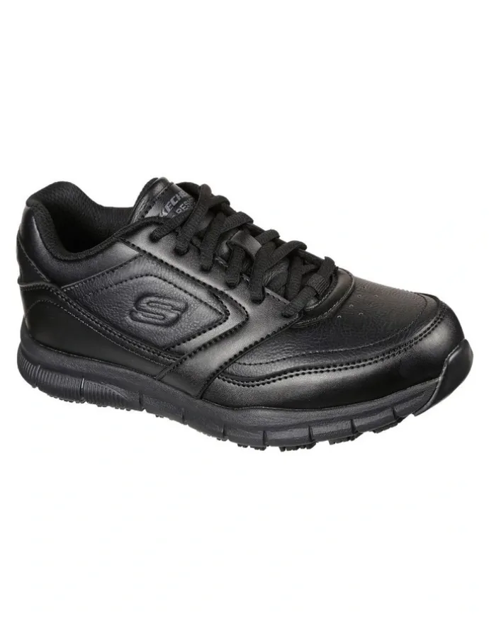 Skechers Work Relaxed Fit Nampa Shoes in Black