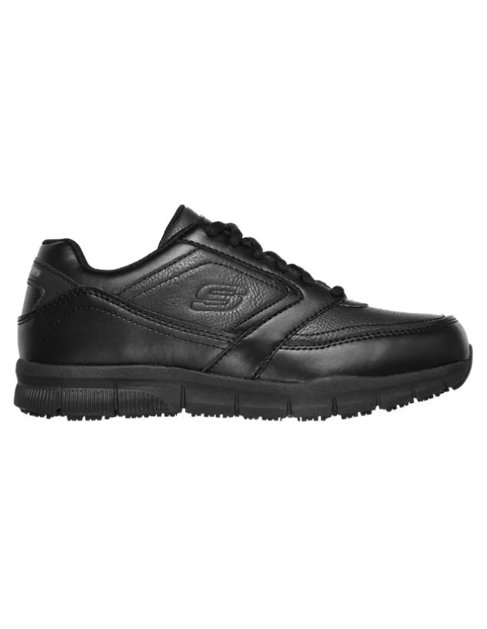 Skechers Work Relaxed Fit Nampa Shoes in Black