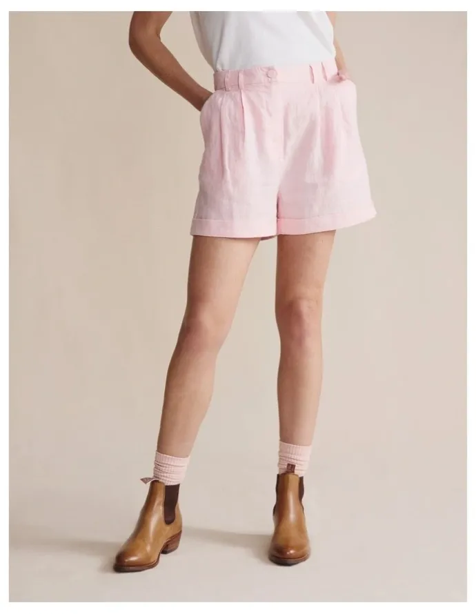 S.Kidman Leura Linen Shorts 1STW00108 in Pink