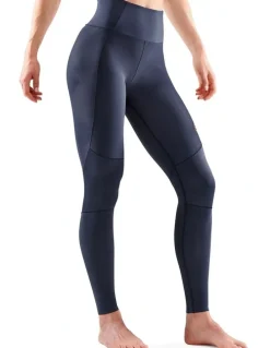 SKINS Series-5 Activewear Long Tights Skyscraper in Navy Blue