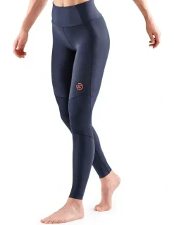 SKINS Series-5 Activewear Long Tights Skyscraper in Navy Blue