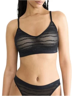 Sloggi Free Evolve Lace Bra in Black