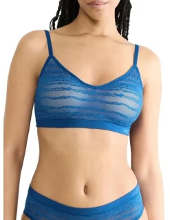 Sloggi Free Evolve Lace Bra in Blue
