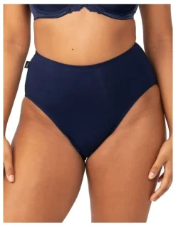 Sloggi Hikini Brief 2 Pack in Navy/Beige