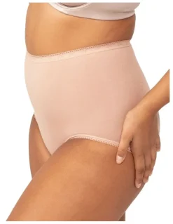Sloggi Maxi Brief 2 Pack in Dark Navy/Beige