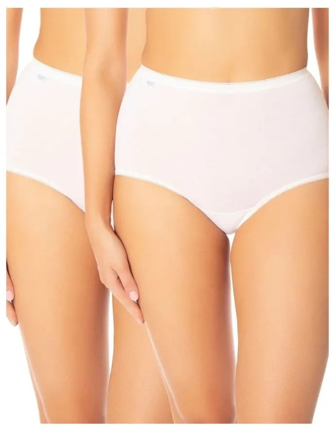 Sloggi Maxi Brief 2 Pack in White