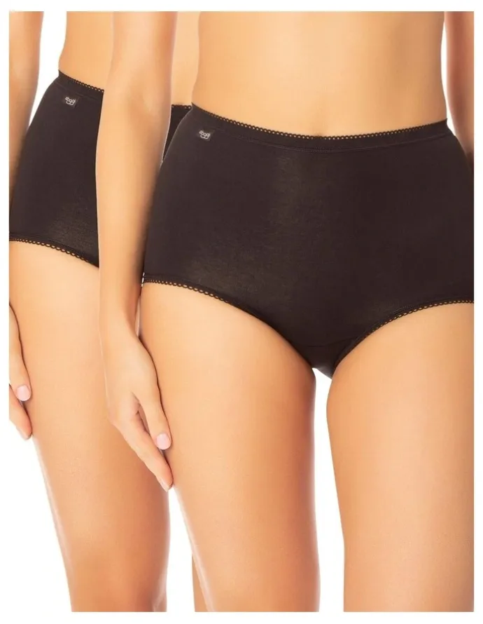 Sloggi Maxi Brief 2 Pack in Black