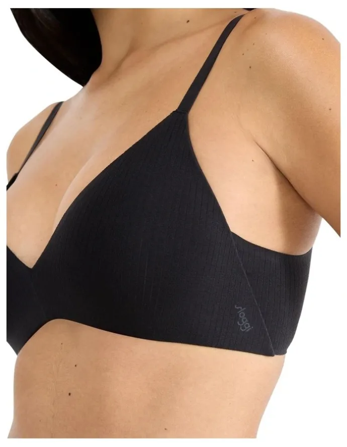 Sloggi Zero Feel Pure Push-up Bra in Black