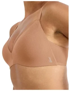 Sloggi Zero Feel Pure Push-Up Bra in Nostalgic Brown