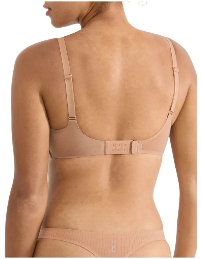 Sloggi Zero Feel Pure Push-Up Bra in Nostalgic Brown