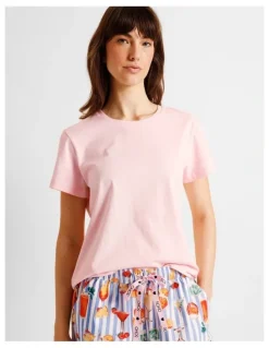 Soho Essentials Short Sleeve Short PJ Set in Summer Cocktails Print