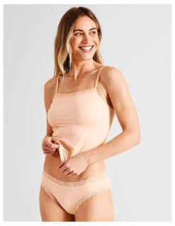 Soho Everyday Lace Bikini Brief in Beige