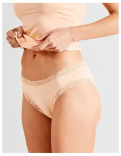 Soho Everyday Lace Bikini Brief in Beige