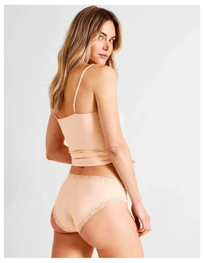 Soho Everyday Lace Bikini Brief in Beige
