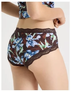 Soho Everyday Lace Boyleg in Dark Mauve