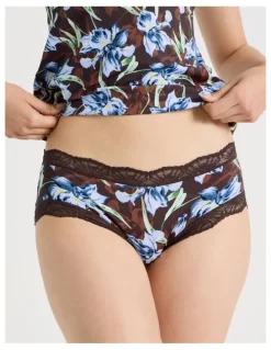 Soho Everyday Lace Boyleg in Dark Mauve