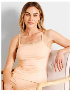 Soho Everyday Lace Cami in Beige
