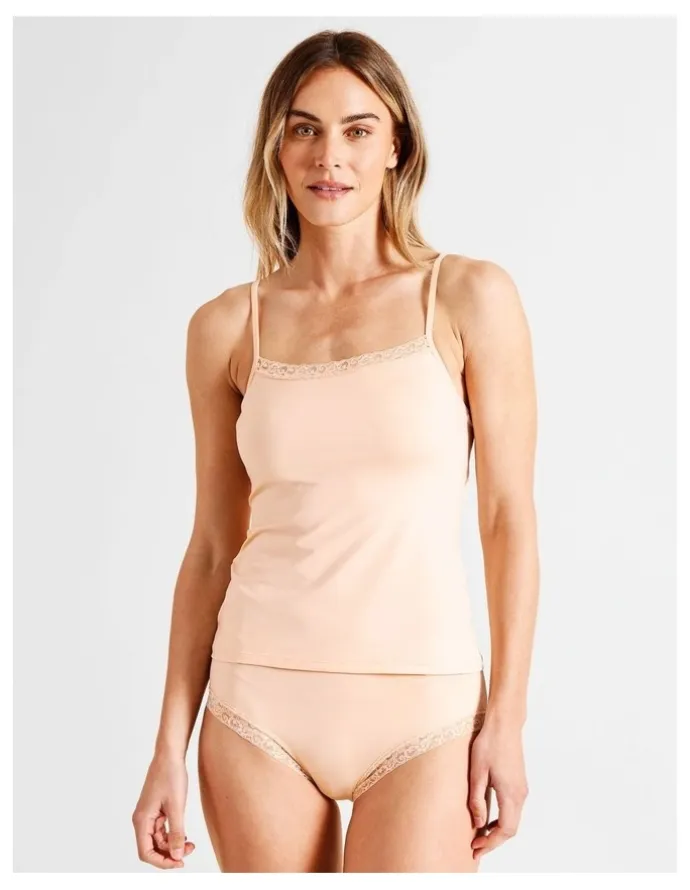 Soho Everyday Lace Cami in Beige